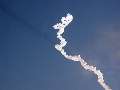 Delta 2 after solid rocket booster burnout. Copyright 2003 by Ron Rhrenbacher